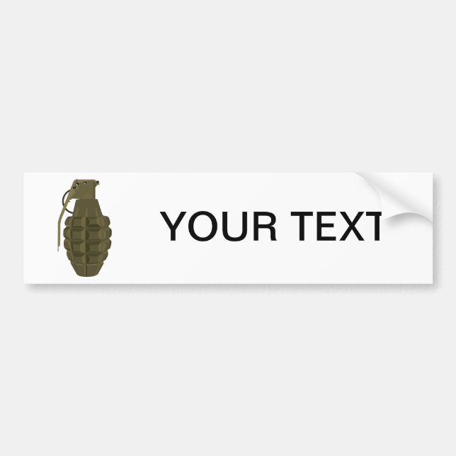 Grenade Bumper Sticker (Front)