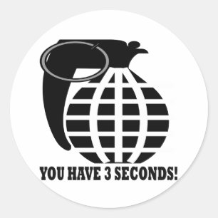 Grenade Classic Round Sticker