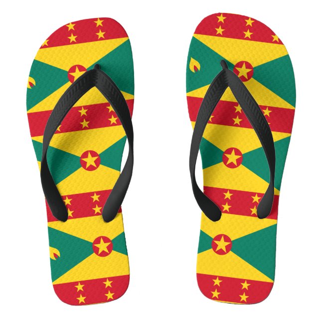 Grenadian flag flip flops (Footbed)
