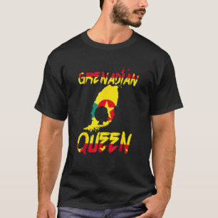Grenadian Queen Grenada Flag Pride Afro Pride Home T-Shirt