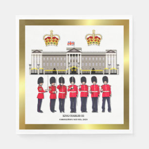 Grenadier Guards on Parade Paper Plate Napkin