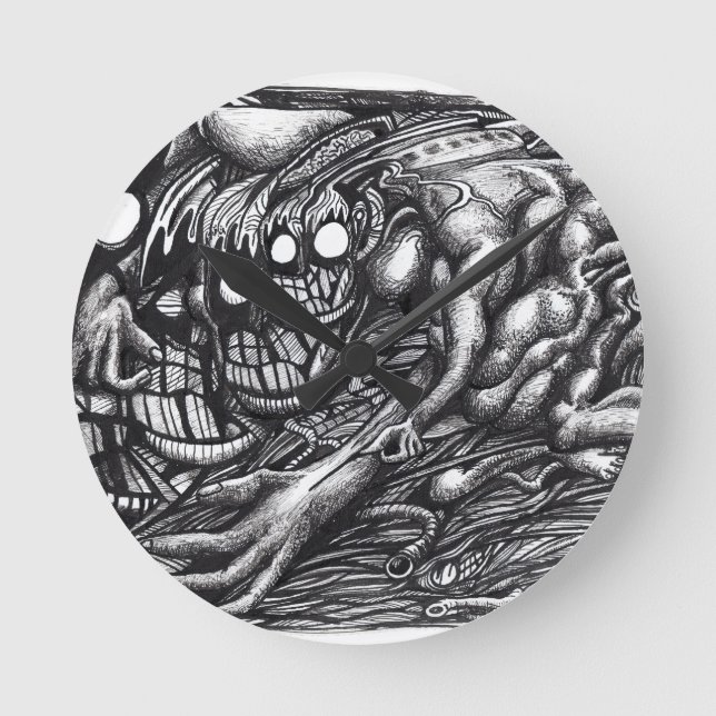 Grendel-Mother-Dream_ Round Clock (Front)