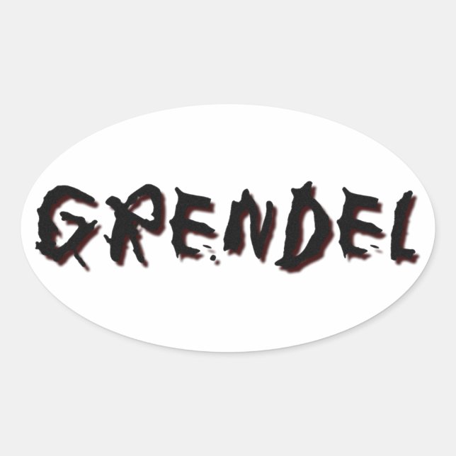 Grendel Oval Sticker (Front)