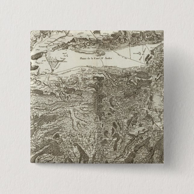 Grenoble 15 Cm Square Badge (Front)