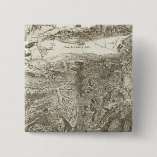 Grenoble 15 Cm Square Badge