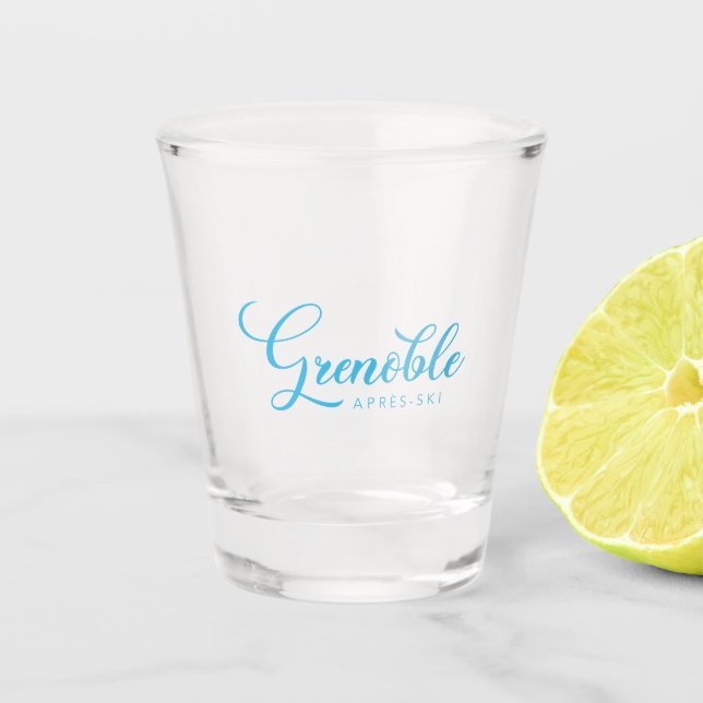 GRENOBLE Apres-Ski Shot Glass (Front)