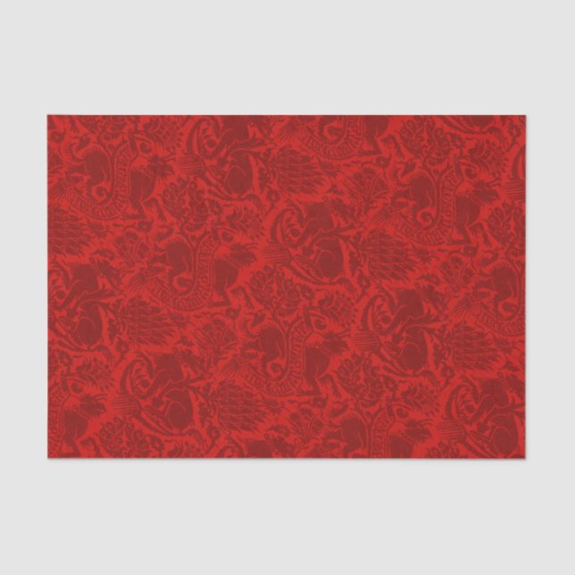Grenoble Burgundy Wine Red Tissue Paper (Front)