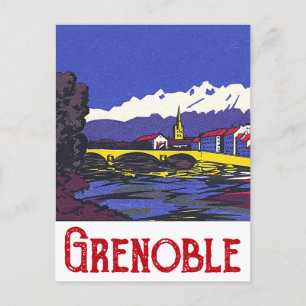 Grenoble, France Postcard