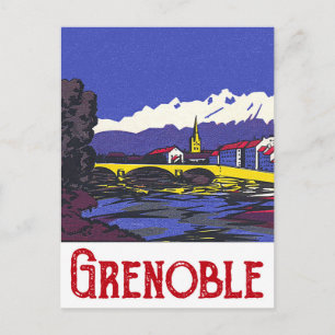 Grenoble, France Postcard