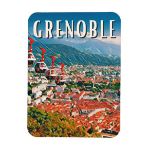 Grenoble Photo Vintage  Magnet