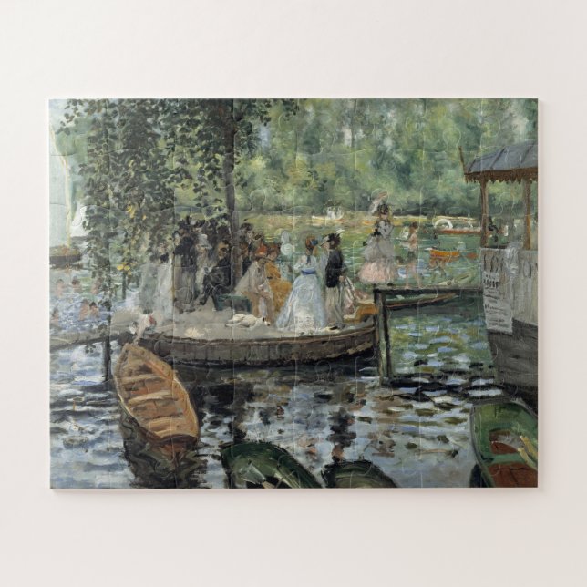 Grenouillere Renoir Impressionist Painting Art Jigsaw Puzzle (Horizontal)
