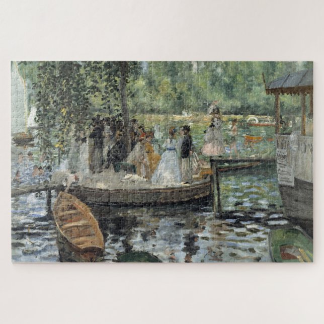 Grenouillere Renoir Impressionist Painting Art Jigsaw Puzzle (Horizontal)