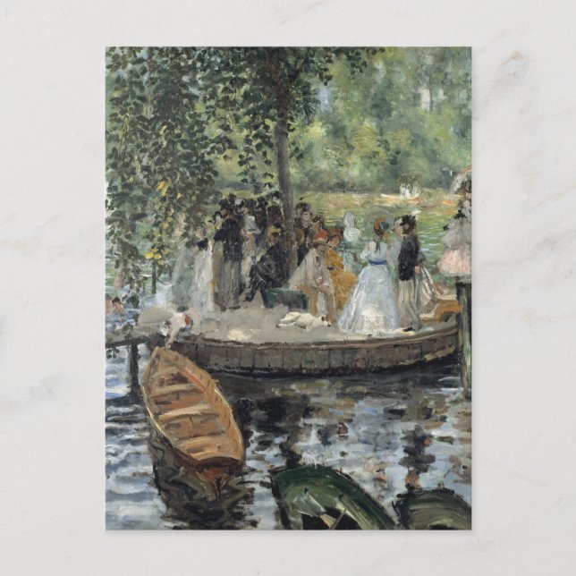 Grenouillere Renoir Impressionist Painting Art Postcard (Front)