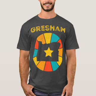 Gresham Oregon Vintage Distressed Souvenir T-Shirt