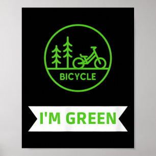 Greta Bicycel Nature Protection Environmental Prot Poster