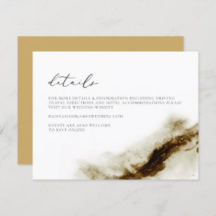 GRETA Bohemian Earth Tone Watercolor Details Card