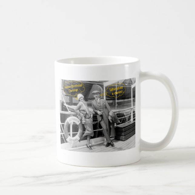 Greta Garbo and Mauritz Stiller 1925 Birthday Coffee Mug (Right)
