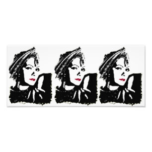 Greta in Black and White Photo Print