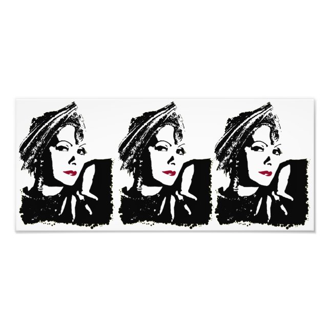 Greta in Black and White Photo Print (Front)