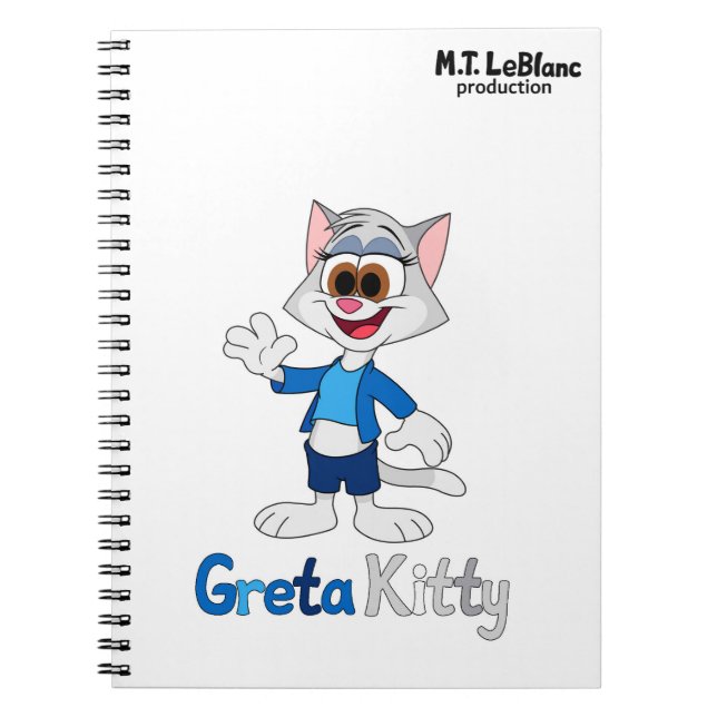 Greta Kitty  Notebook (Front)