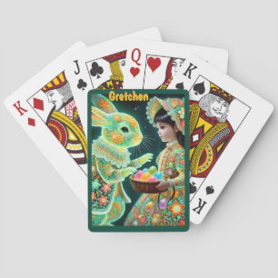 GRETCHEN ~ EASTER BUNNY GIFT EGGS ~ PLAYING CARDS