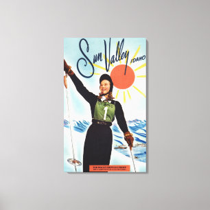 Gretchen Fraser Advertisement Poster Canvas Print