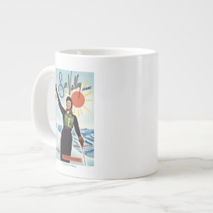 Gretchen Fraser Advertisement Poster Large Coffee Mug