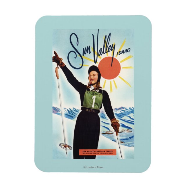 Gretchen Fraser Advertisement Poster Magnet (Vertical)