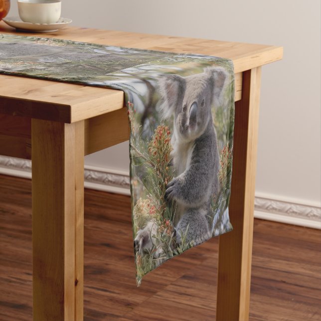 Grevillea Koala Bear,   Short Table Runner (In Situ)