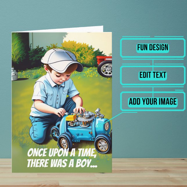 Grew Up to Be a Mechanic Birthday Card (This fun card is specifically for the mechanic friend in your life.)