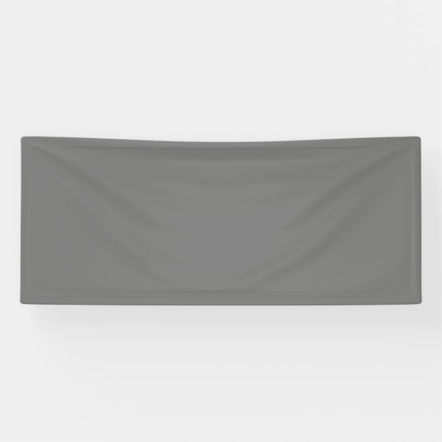  Grey #767676, Gunsmoke Vinyl Banner (Horizontal)