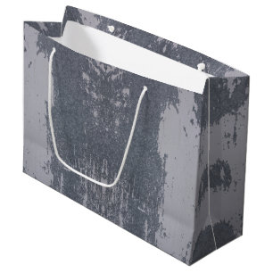 Grey Abstract Art Large Gift Bag