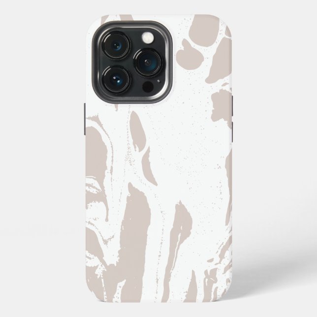 Grey Abstract Marble Pattern iPhone Case (Back)