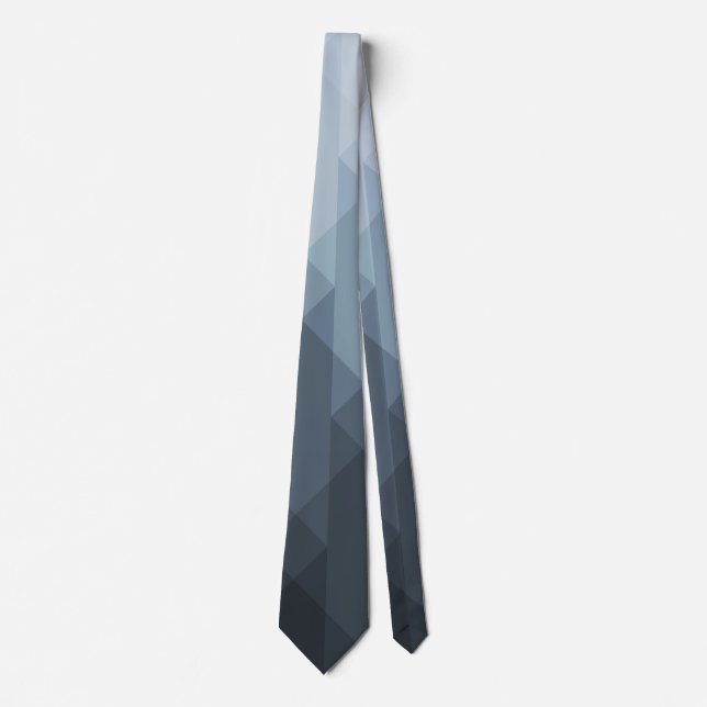 Grey Abstract Neck Tie (Front)