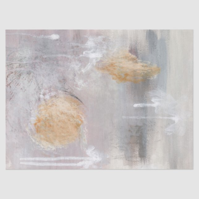 Grey Abstract Pattern Decoupage Tissue Paper (Front)