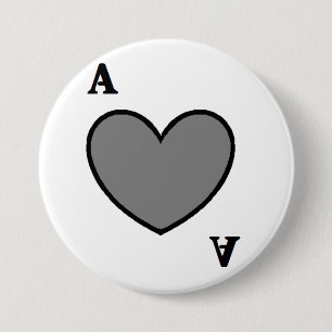 Grey Ace 7.5 Cm Round Badge