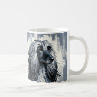 Grey Afghan Hound Portrait Coffee Mug