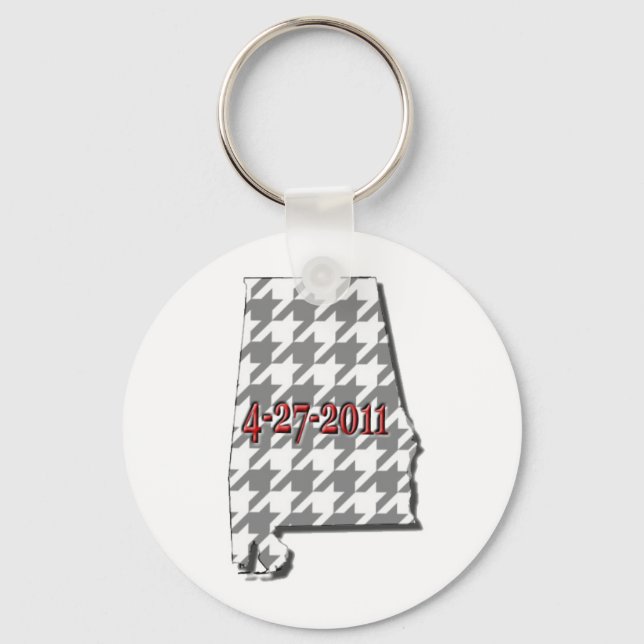 Grey Alabama Key Ring (Front)