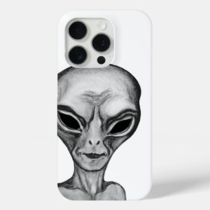 Grey Alien iPhone 15 Pro Case