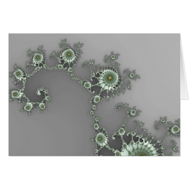 Grey Alien - Fractal Card (Front Horizontal)