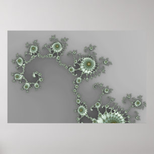 Grey Alien - Fractal Poster