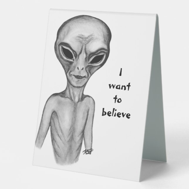 Grey Alien , I want to believe (Front)