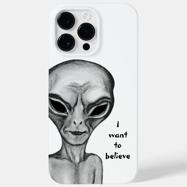 Grey Alien , I want to believe Case-Mate iPhone Case (Back)