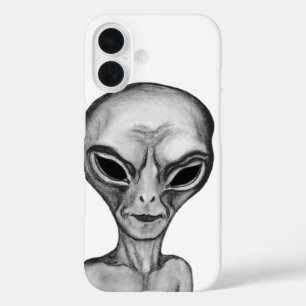 Grey Alien , I want to believe iPhone 16 Case