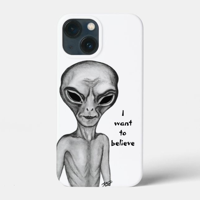 Grey Alien , I want to believe Case-Mate iPhone Case (Back)