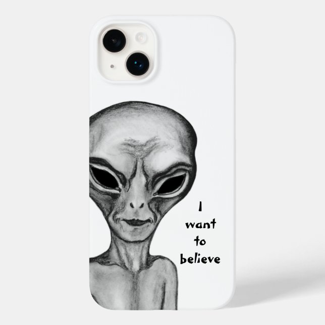 Grey Alien , I want to believe Case-Mate iPhone Case (Back)