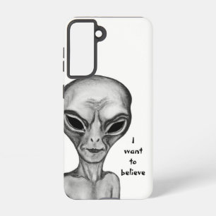 Grey Alien , I want to believe Samsung Galaxy Case