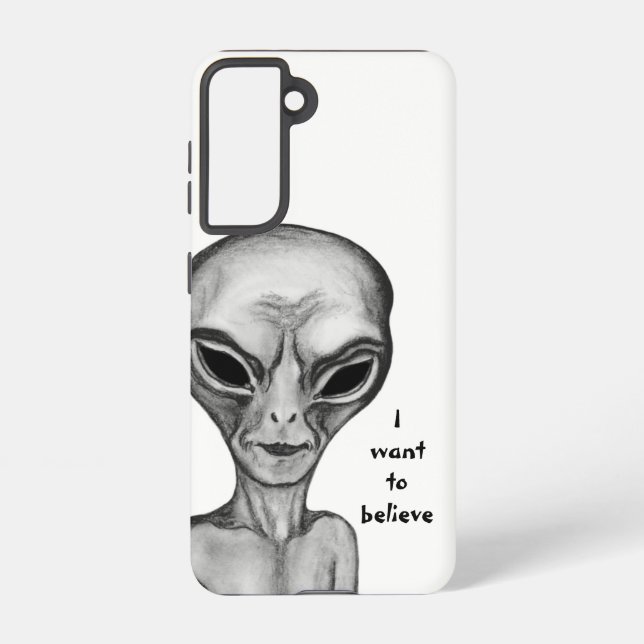 Grey Alien , I want to believe Samsung Galaxy S21 Case (Back)