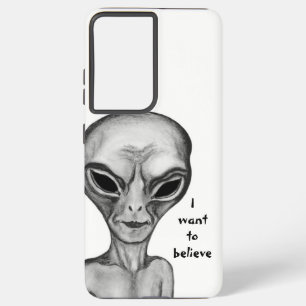 Grey Alien , I want to believe Samsung Galaxy Case