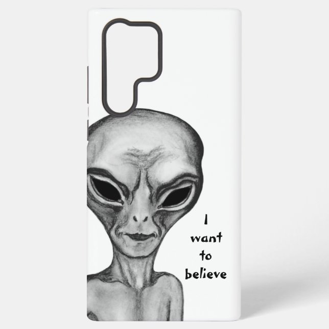 Grey Alien , I want to believe Samsung Galaxy S22 Ultra Case (Back)